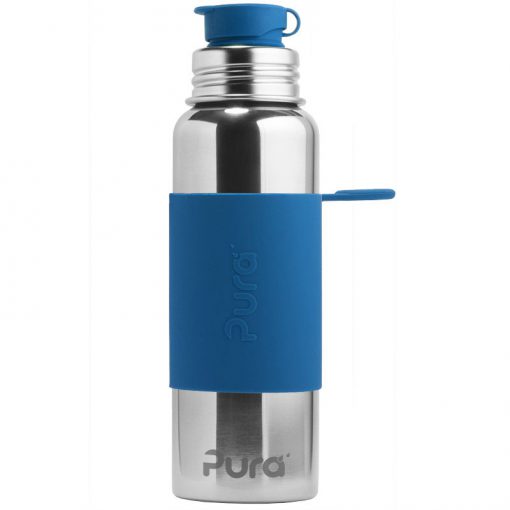 Pura nerezová fľaša so športovým uzáverom 850ml - čierna
