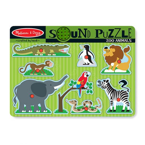 Zvukové puzzle - Zoo zvieratká 1