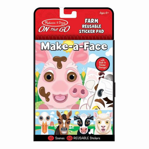 MELISSA & DOUG On-the-go Znovupužiteľné nálepky - Farma 1