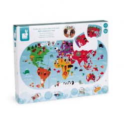Janod Hračka do vody Puzzle Mapa sveta 3