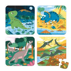 Janod Puzzle 4v1 Dinosaury 1