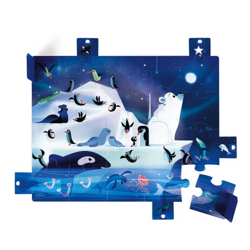 Janod Puzzle s prekvapením Antarktída 1