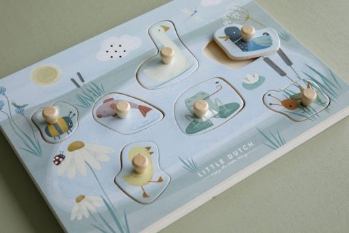Little Dutch Vkladacie puzzle so zvukom Goose 3