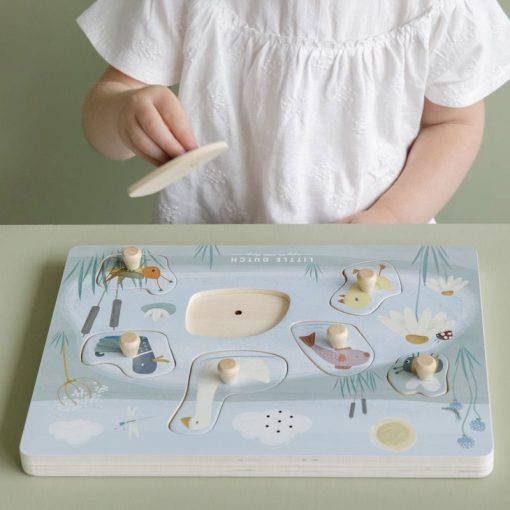 Little Dutch Vkladacie puzzle so zvukom Goose 4