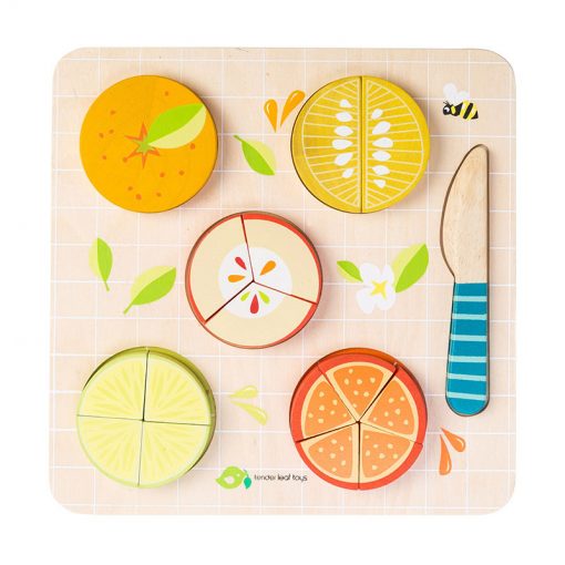 Tender Leaf Toys Drevené Puzzle Ovocie 1