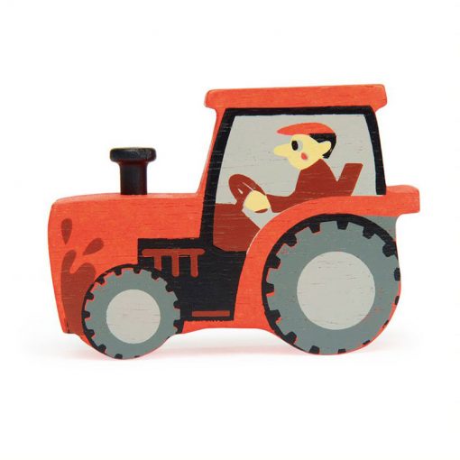 Tender Leaf Toys Zvieratká z farmy Traktor 1