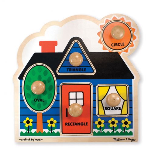 Melissa & Doug 5 dielne puzzle Tvary 1