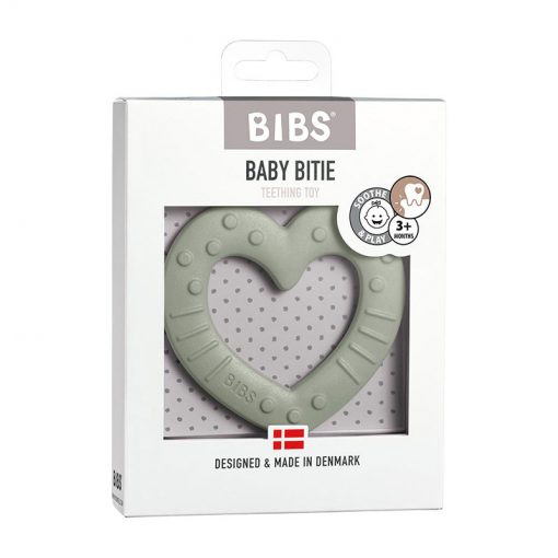 Bibs Baby Bitie hryzátko Heart Sage 1