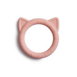 Mushie Silikónové hryzátko Cat Blush 1
