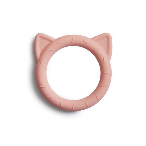 Mushie Silikónové hryzátko Cat Blush 1