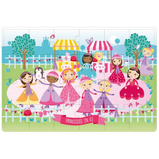 Apli Puzzle v kovovom boxe Princezné na ľade 2