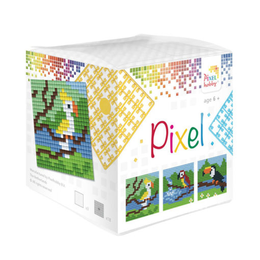 Pixel kocka Tropické vtáky 1