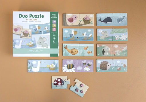 Little Dutch Duo puzzle Kvety a motýle 4