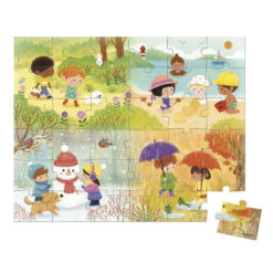 Janod puzzle Štyri ročné obdobia 2
