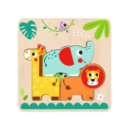 Tooky Toy Vkladacie viacvrstvové puzzle Zvieratá 1