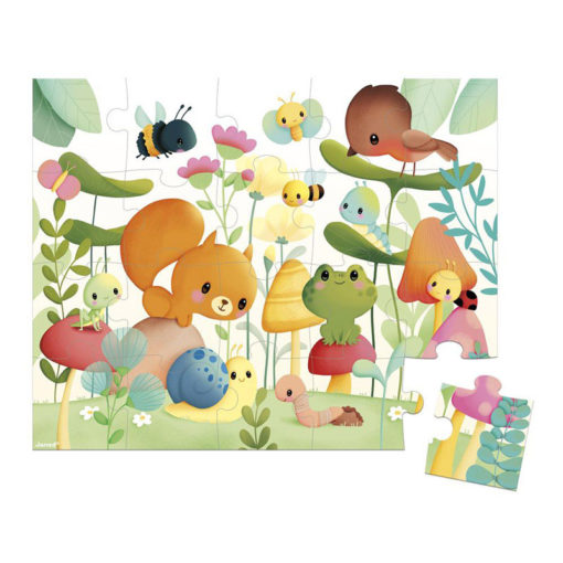Janod Puzzle Záhradné zvieratá 2